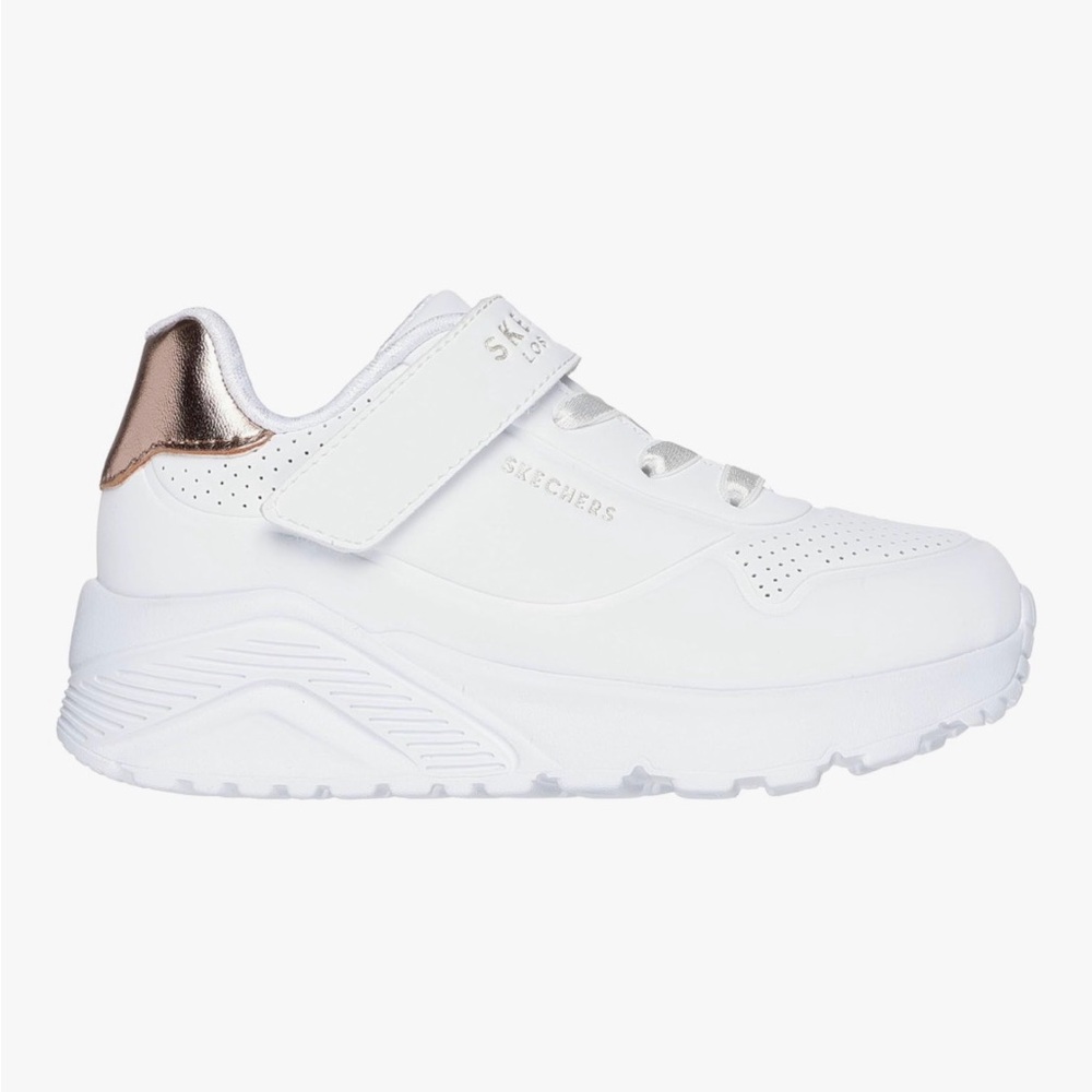 Like New SKETCHERS GIRLS' UNO Lite - Precious Shimmer Size 10